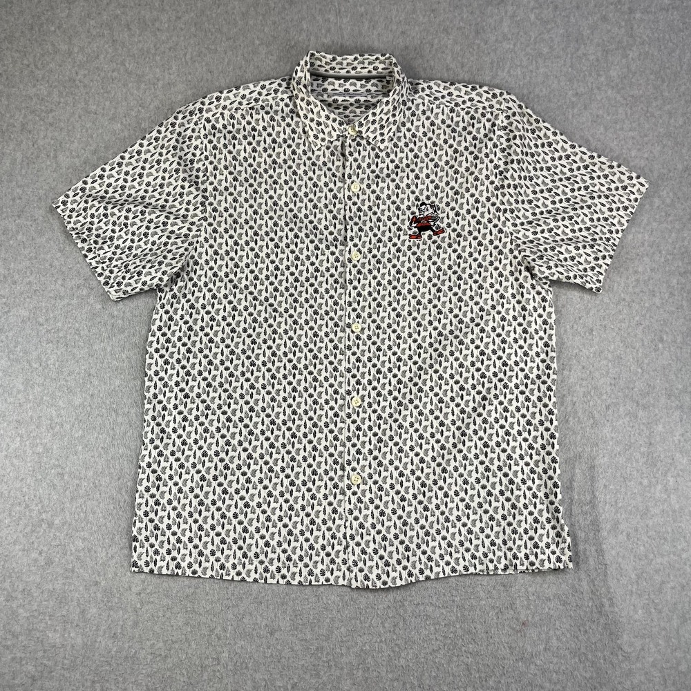 Tommy Bahama Brownie the Elf Shirt Mens Large Cleveland Browns Polo NFL Rare